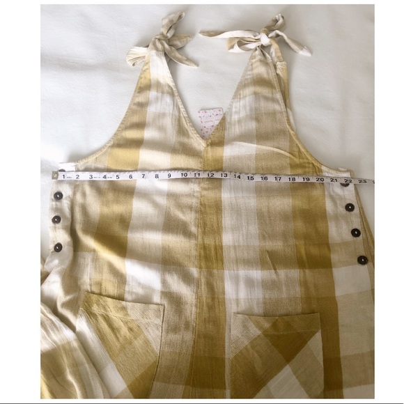 Free People Don’t you want this Citron Jumpsuit L - Picture 11 of 12